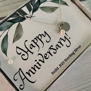 - Happy Anniversary Pearl 925 Sterling Silver